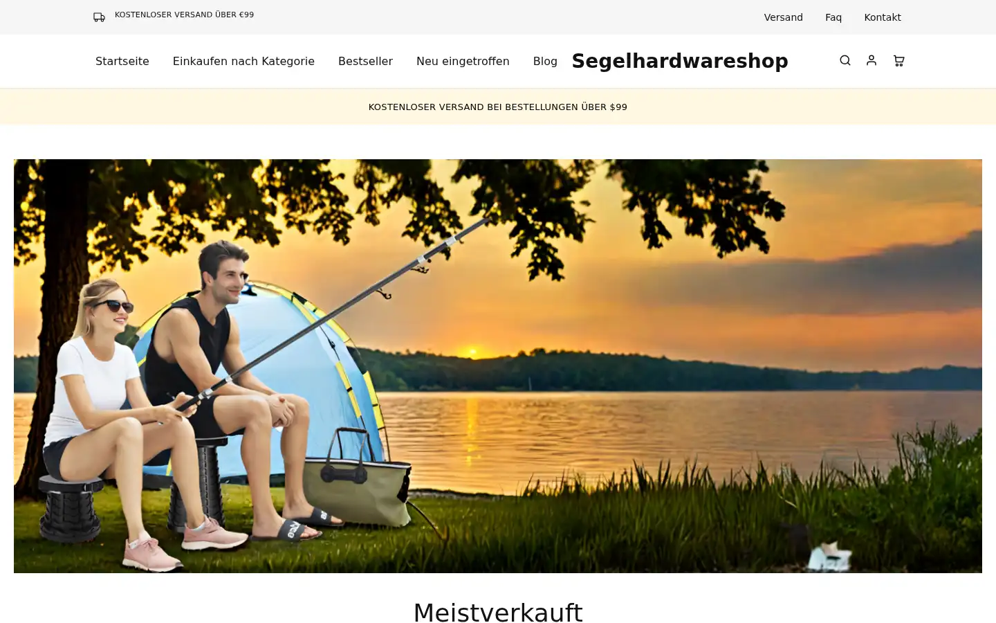 Screenshot of segelhardwareshop.de