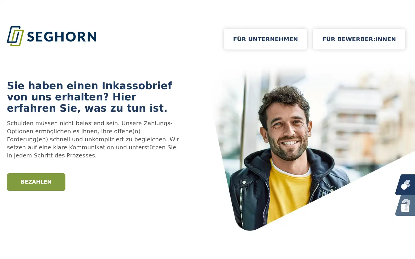 Screenshot of seghorn.de