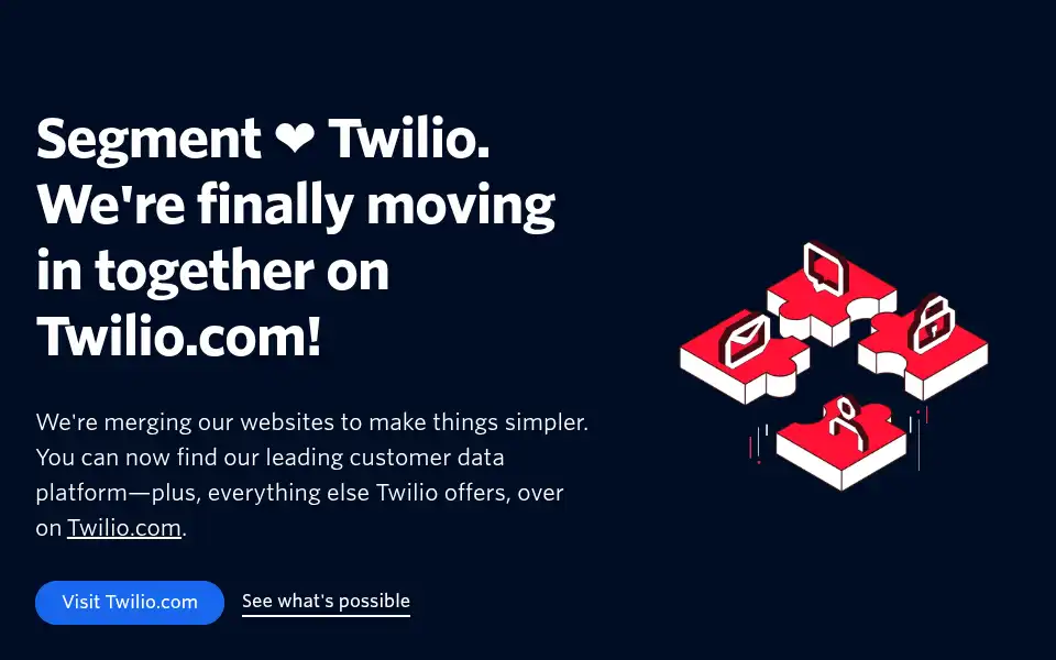 Screenshot of segment.com