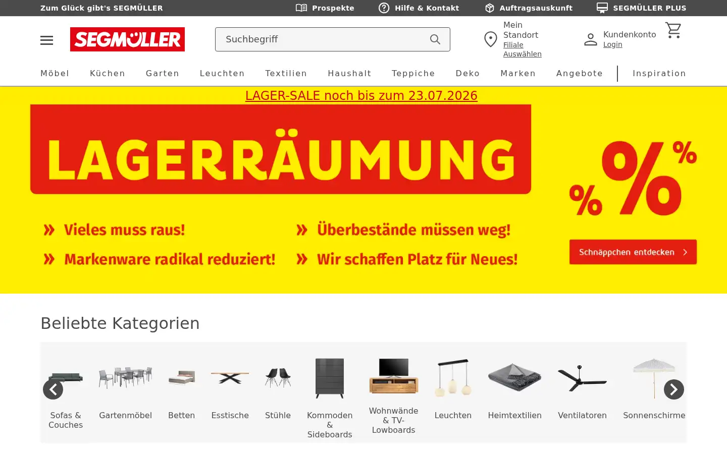 Screenshot of segmueller.de