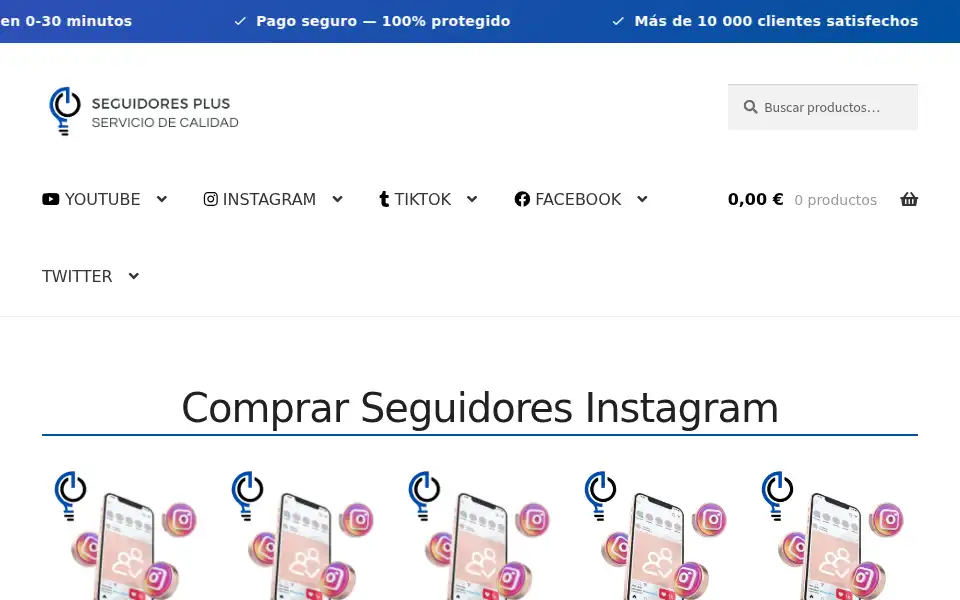 Screenshot of seguidores-plus.com