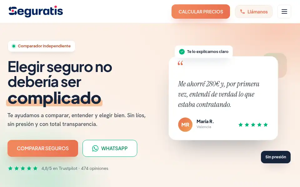 Screenshot of seguratis.com