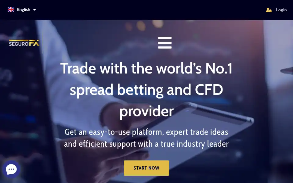 Screenshot of segurofx.com