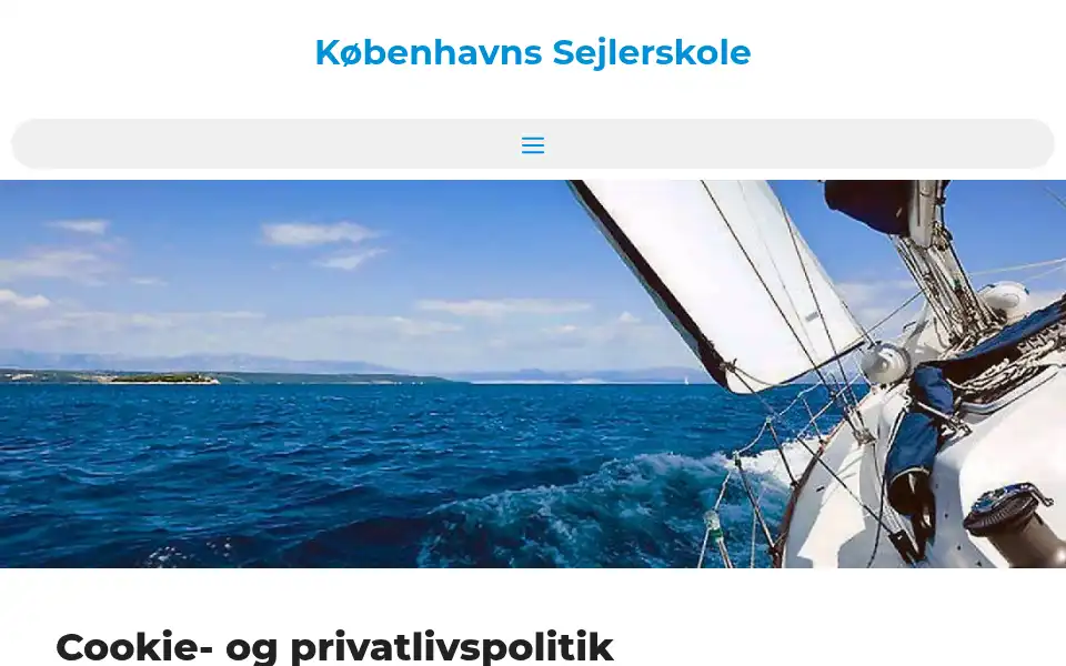 Screenshot of sejlerskole.dk