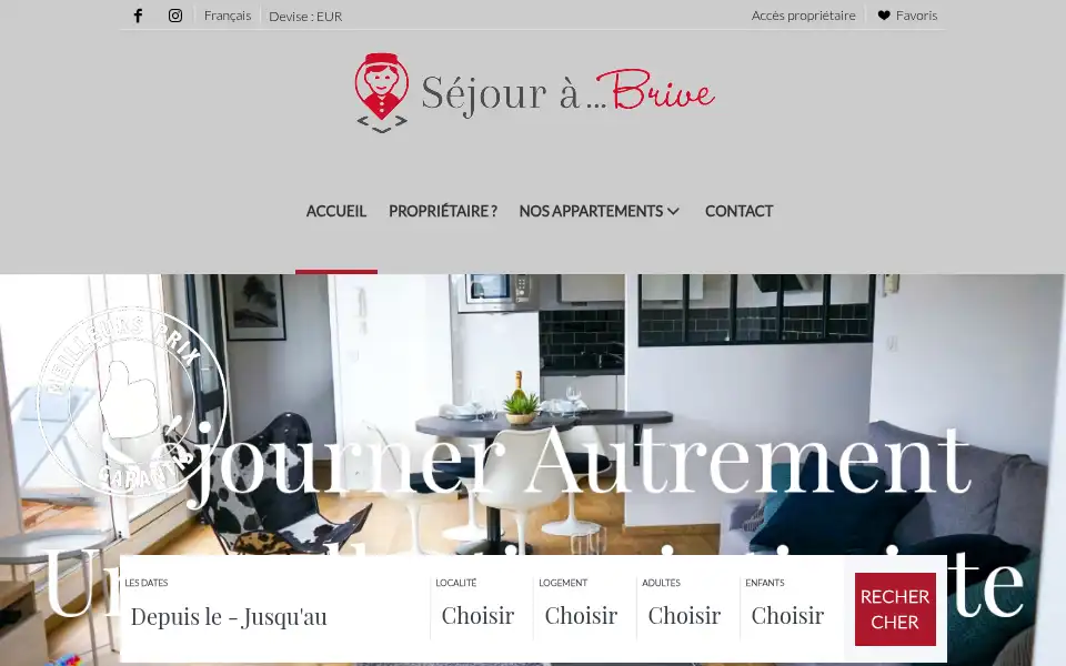 Screenshot of sejourabrive.com