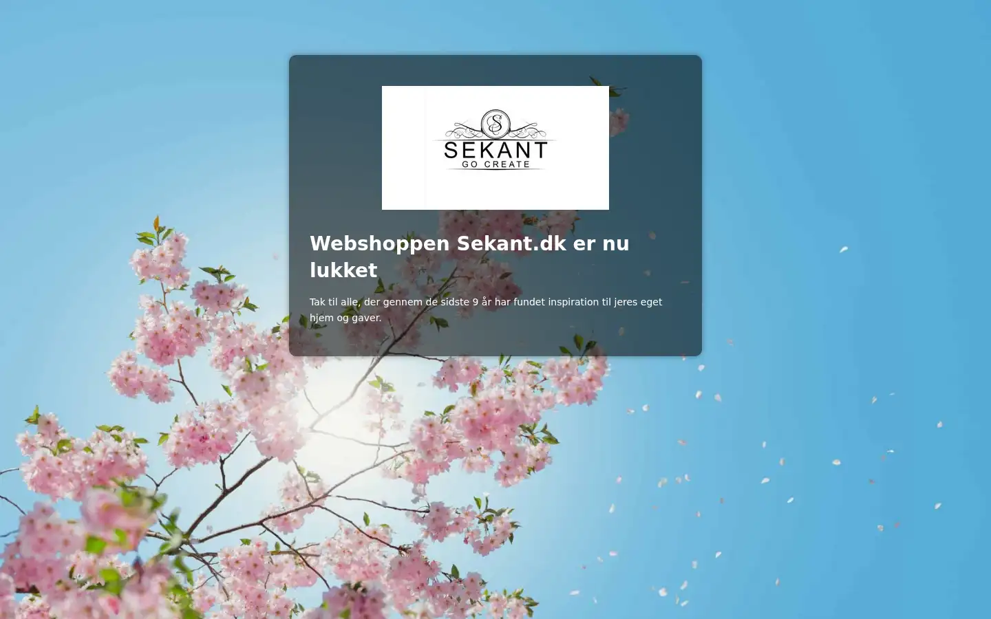 Screenshot of sekant.dk
