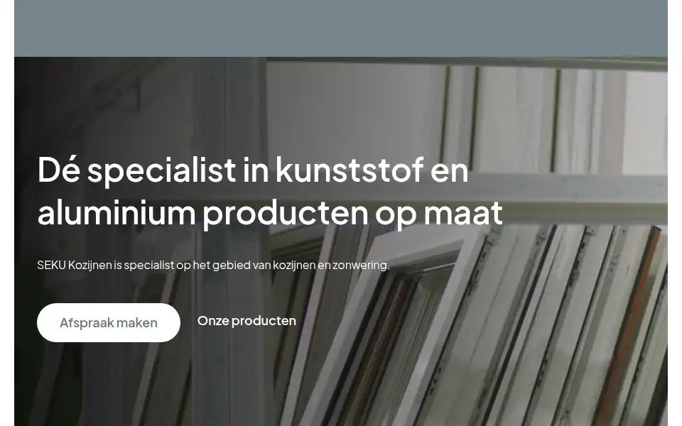 Screenshot of sekukozijnen.nl