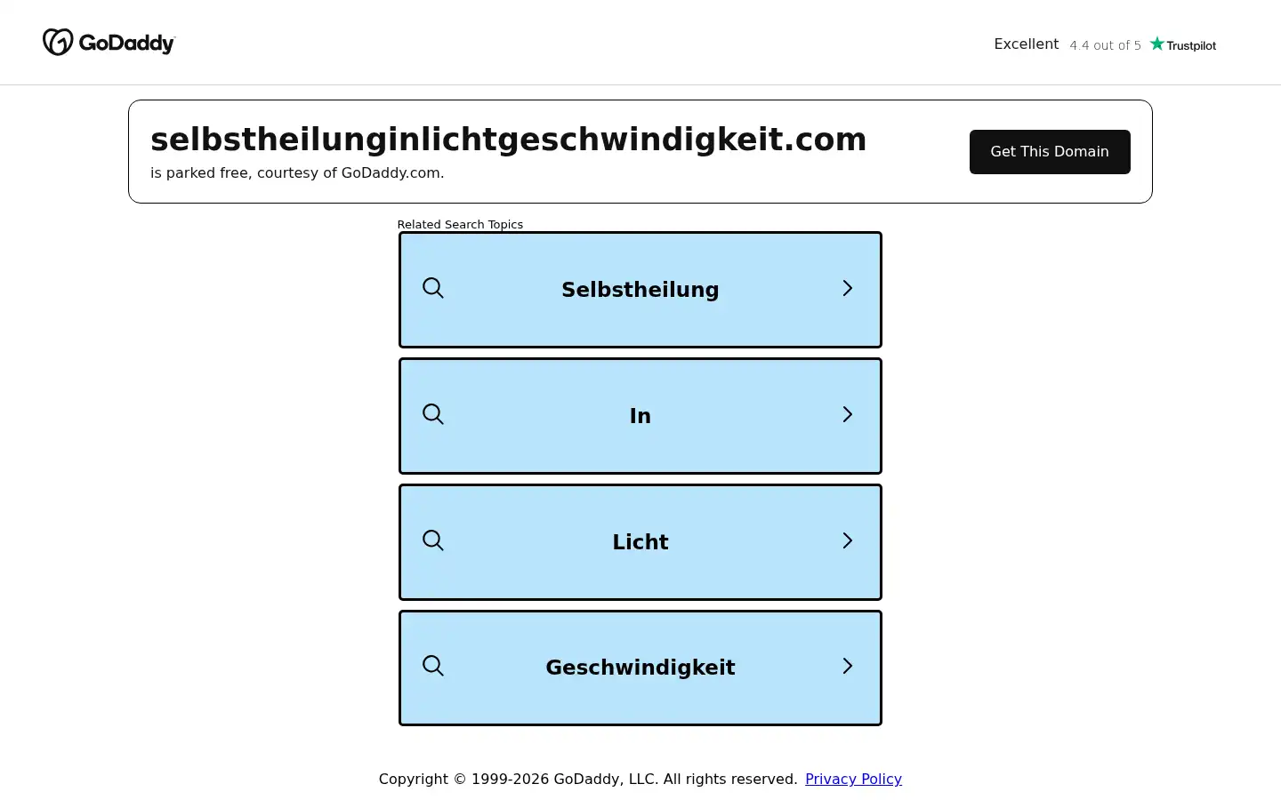 Screenshot of selbstheilunginlichtgeschwindigkeit.com