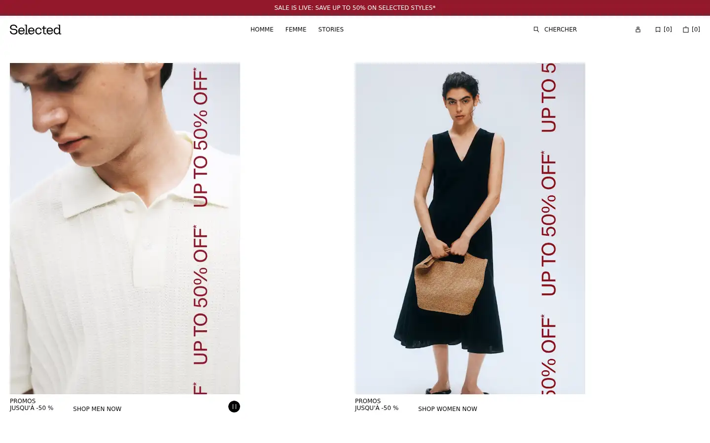 Screenshot of selected.com