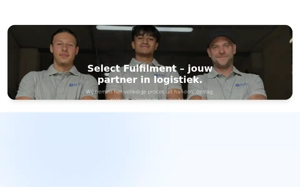 Screenshot of selectfulfilment.com