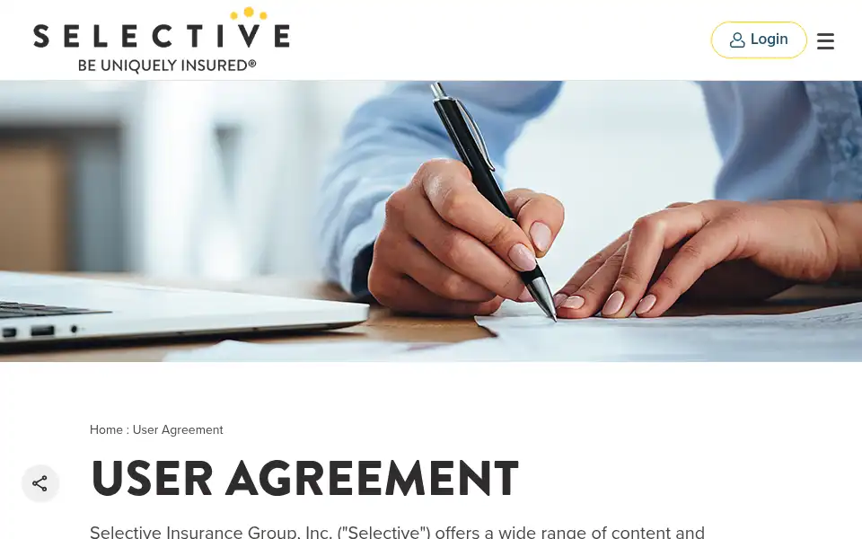 Screenshot of selective.com