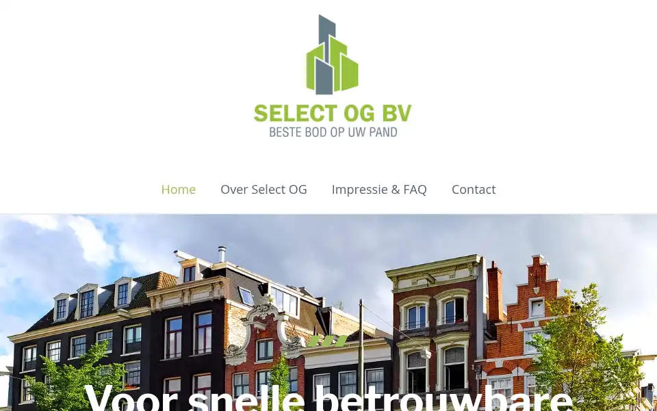 Screenshot of selectog.nl
