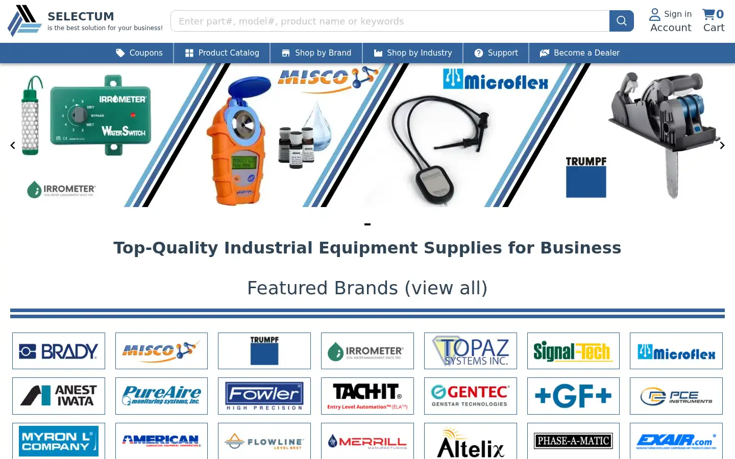 Screenshot of selectumllc.com