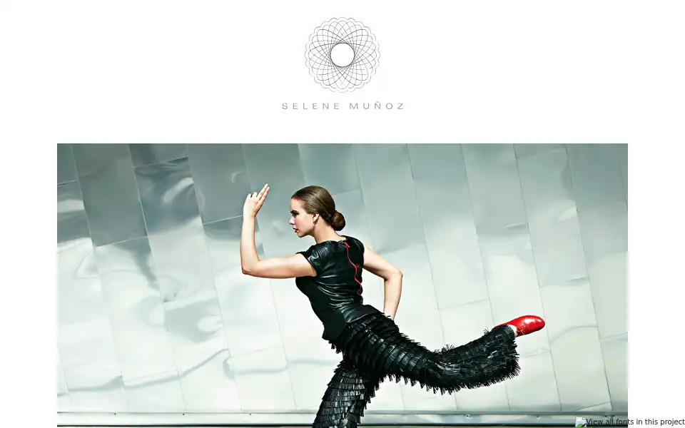 Screenshot of selenemunoz.com