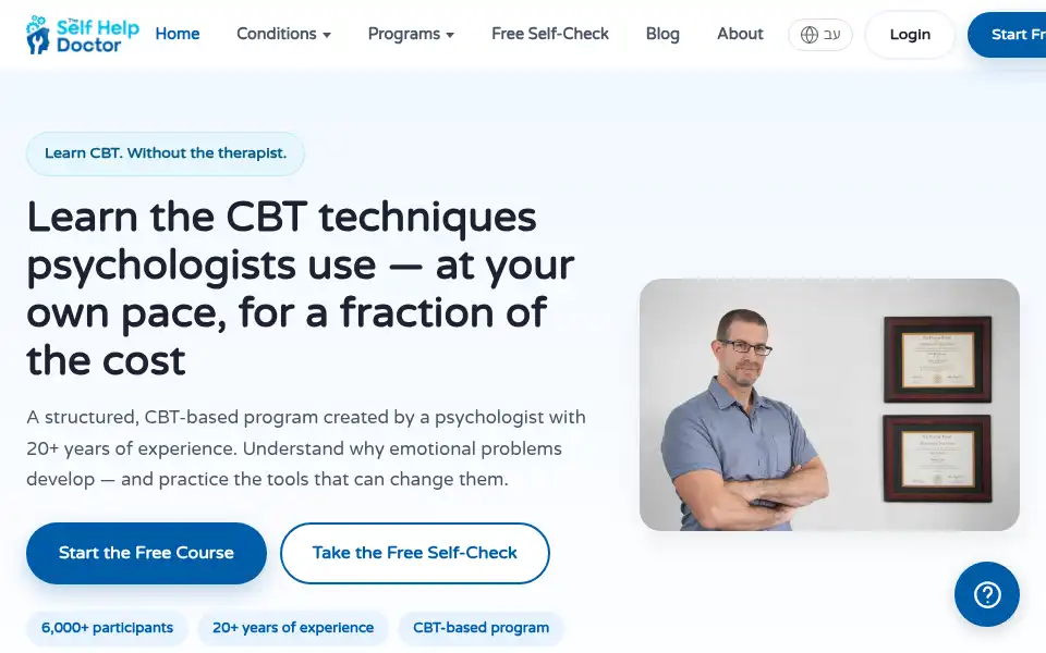 Screenshot of selfhelp.doctor