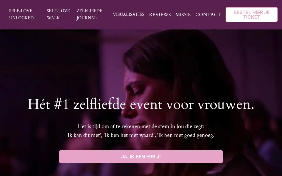 Screenshot of selfloveunlocked.nl