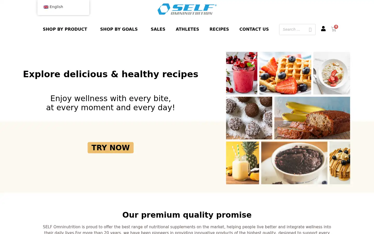 Screenshot of selfprotein.com