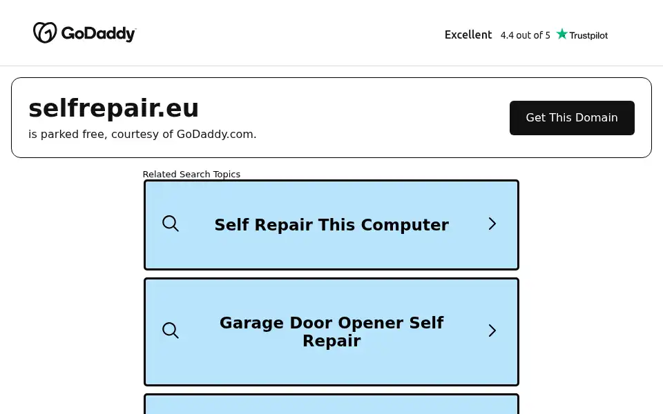 Screenshot of selfrepair.eu