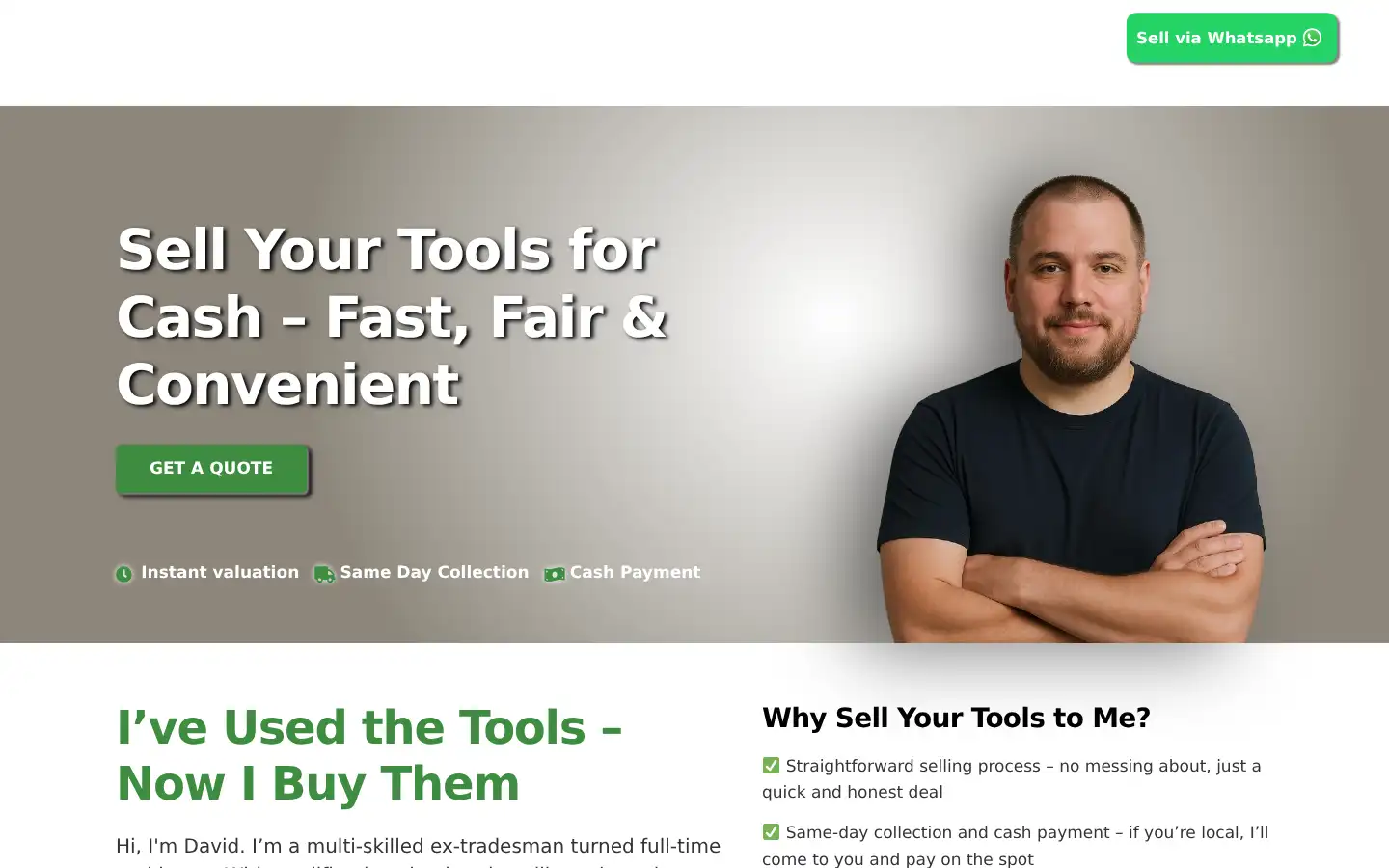 Screenshot of sell-tools.co.uk