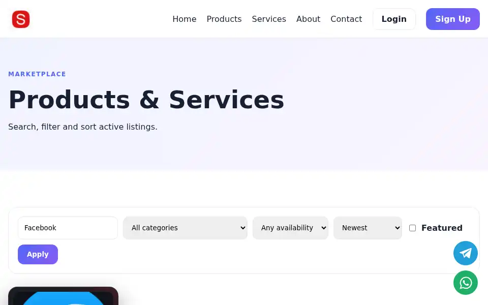 Screenshot of sell2u.org