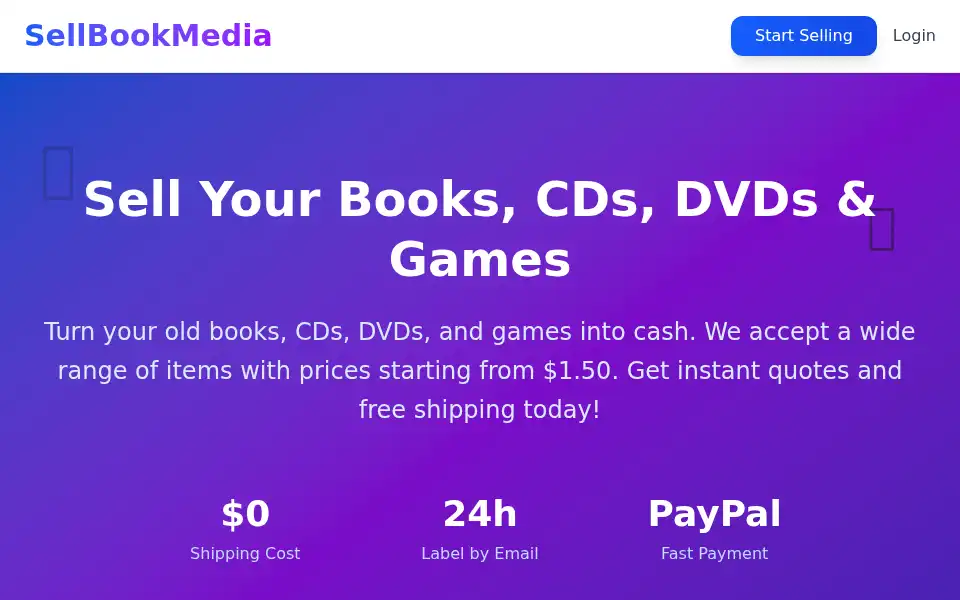 Screenshot of sellbookmedia.com
