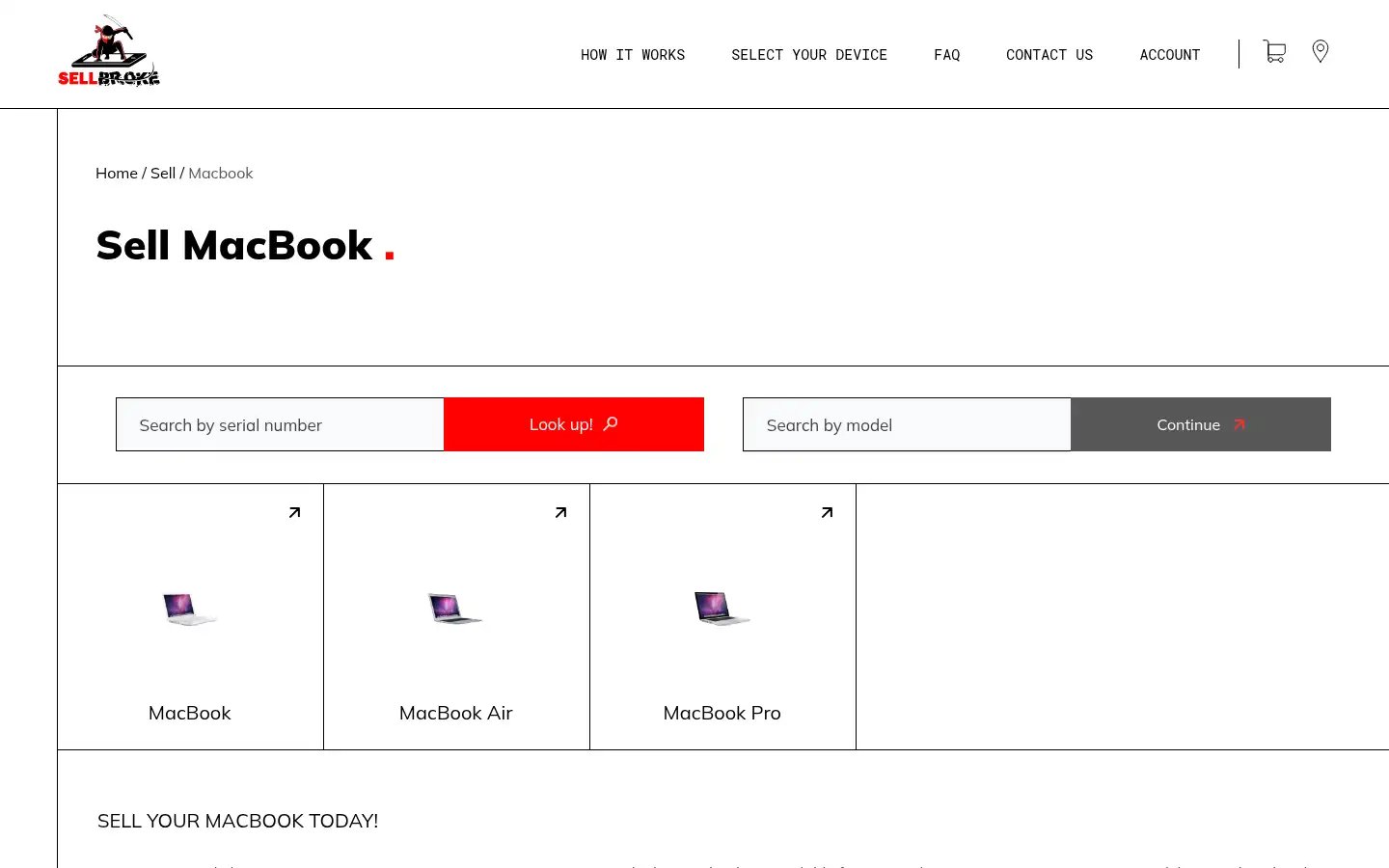 Screenshot of sellbroke.com