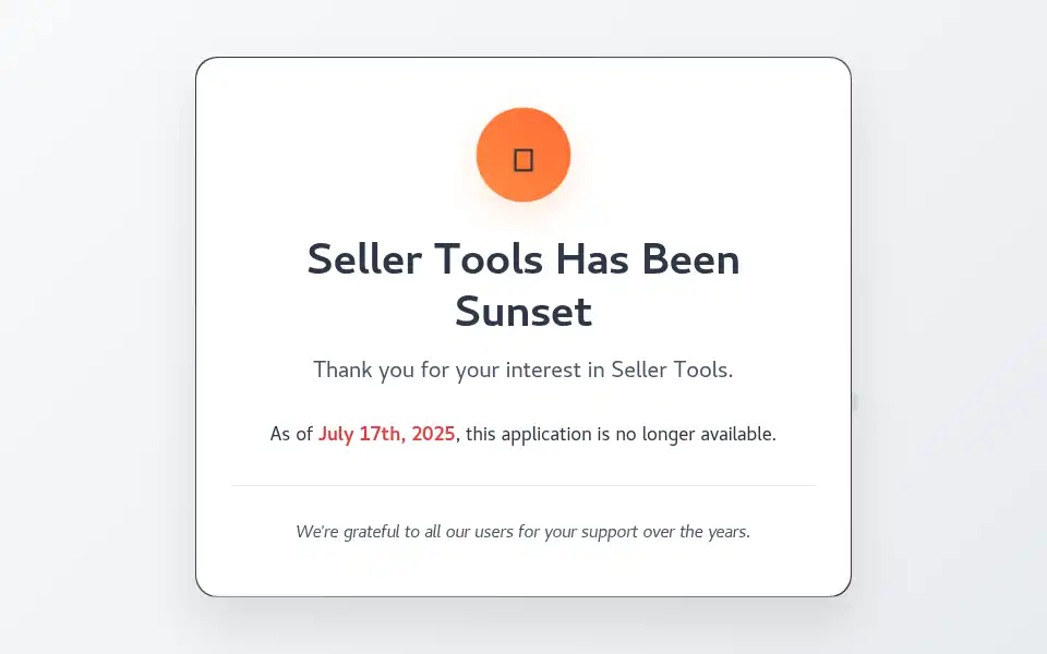 Screenshot of seller.tools