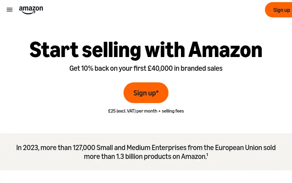 Screenshot of sellercentral.amazon.co.uk