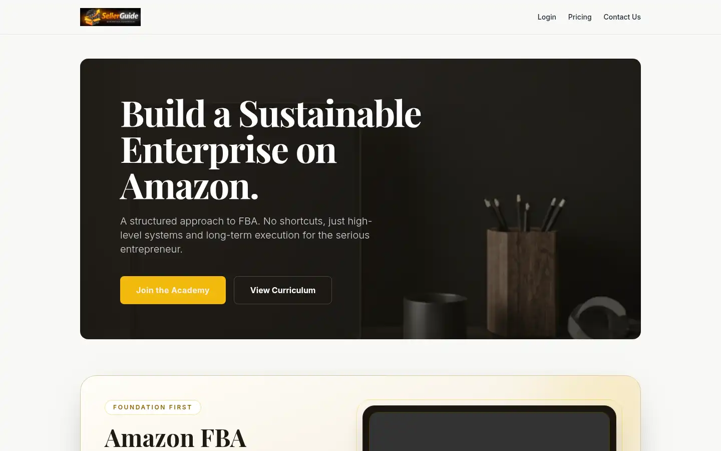 Screenshot of sellerguide.co.uk