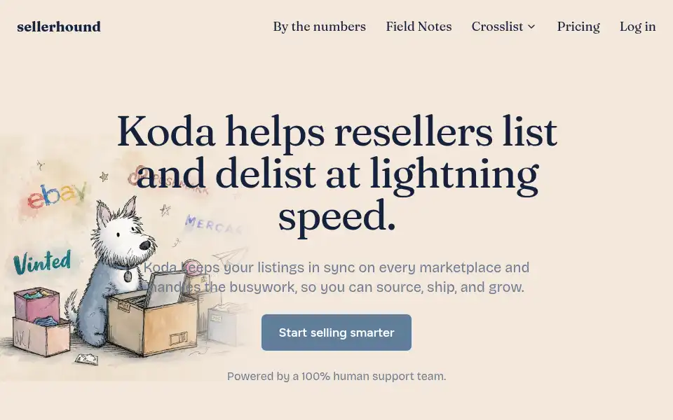 Screenshot of sellerhound.com