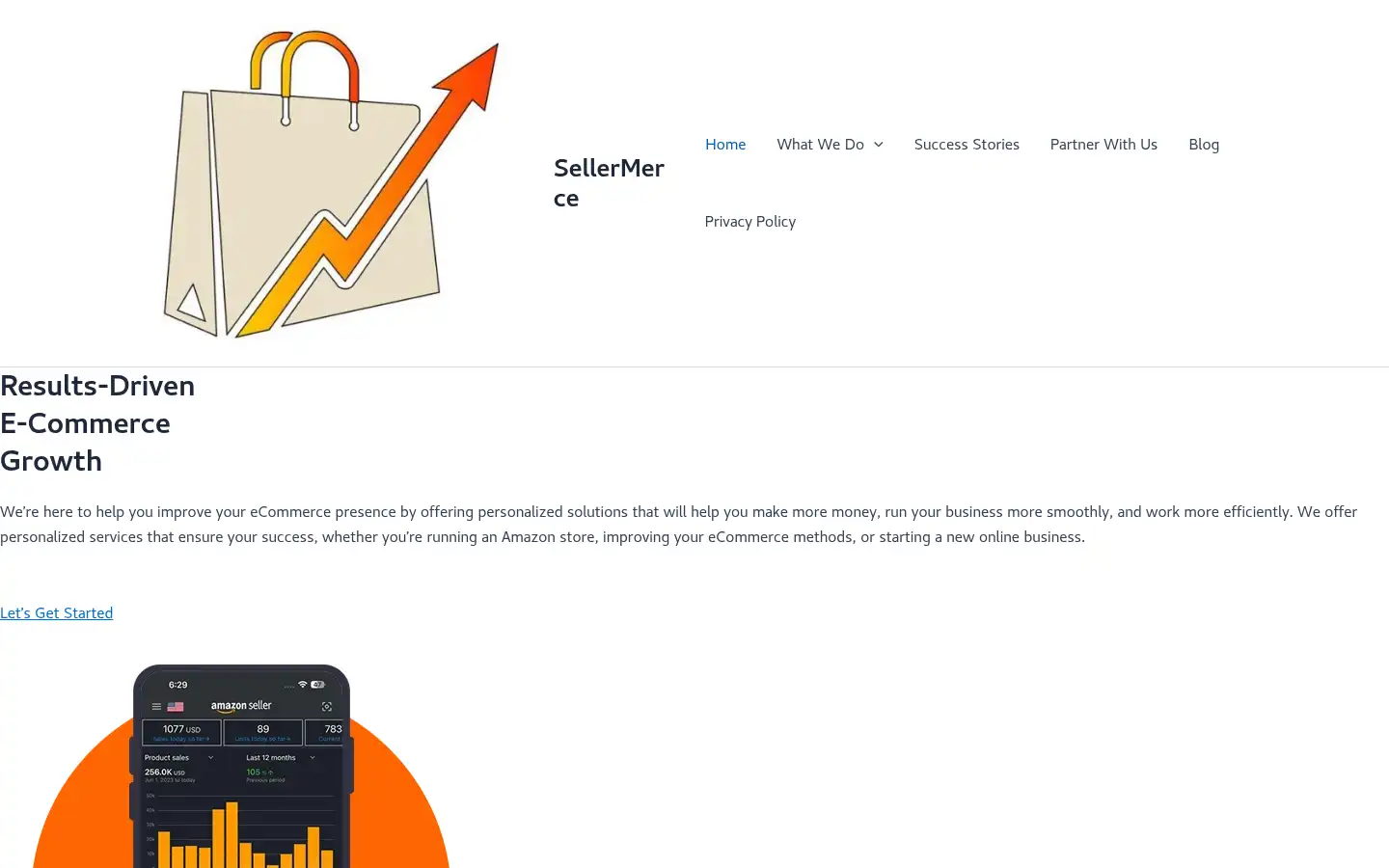 Screenshot of sellermerce.com