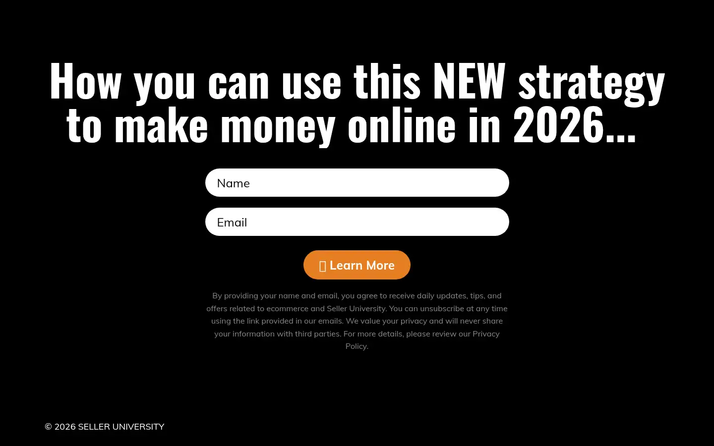 Screenshot of selleruniversity.co.uk