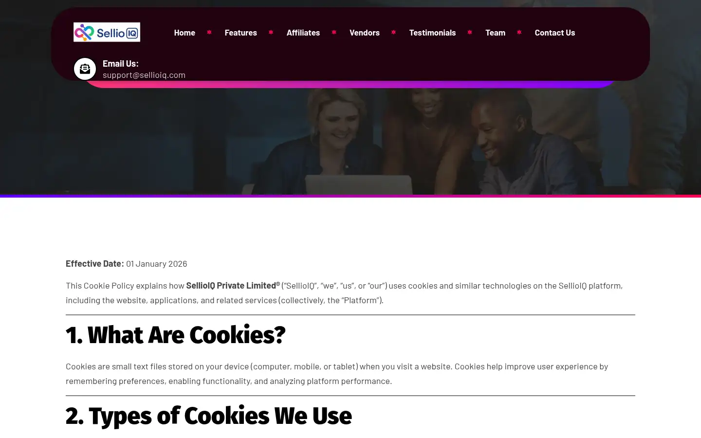 Screenshot of sellioiq.com