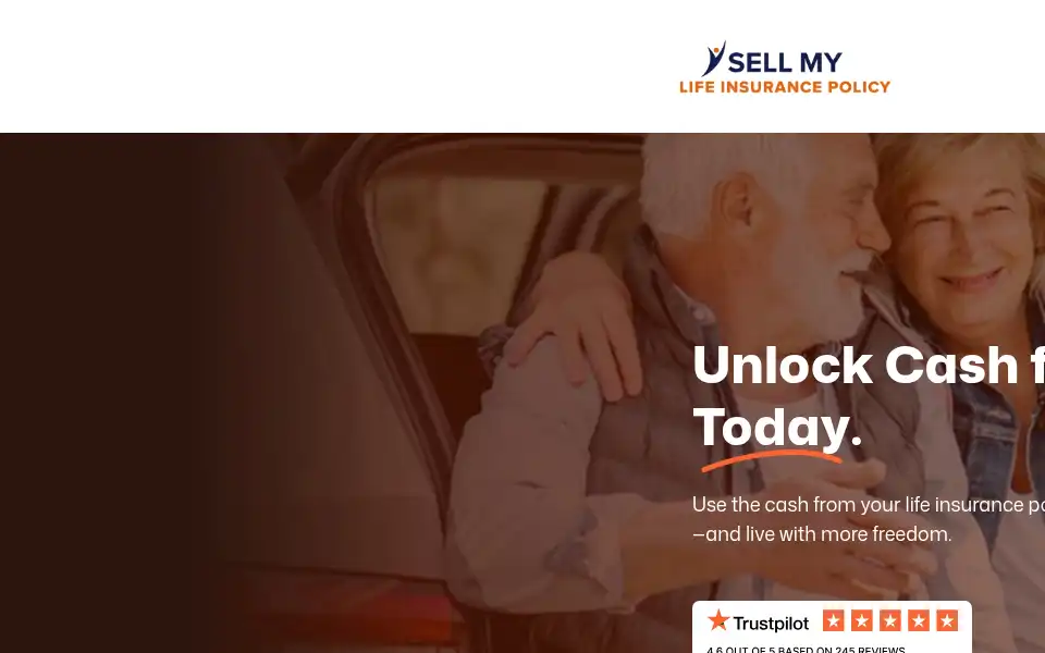 Screenshot of sellmylifeinsurancepolicy.com