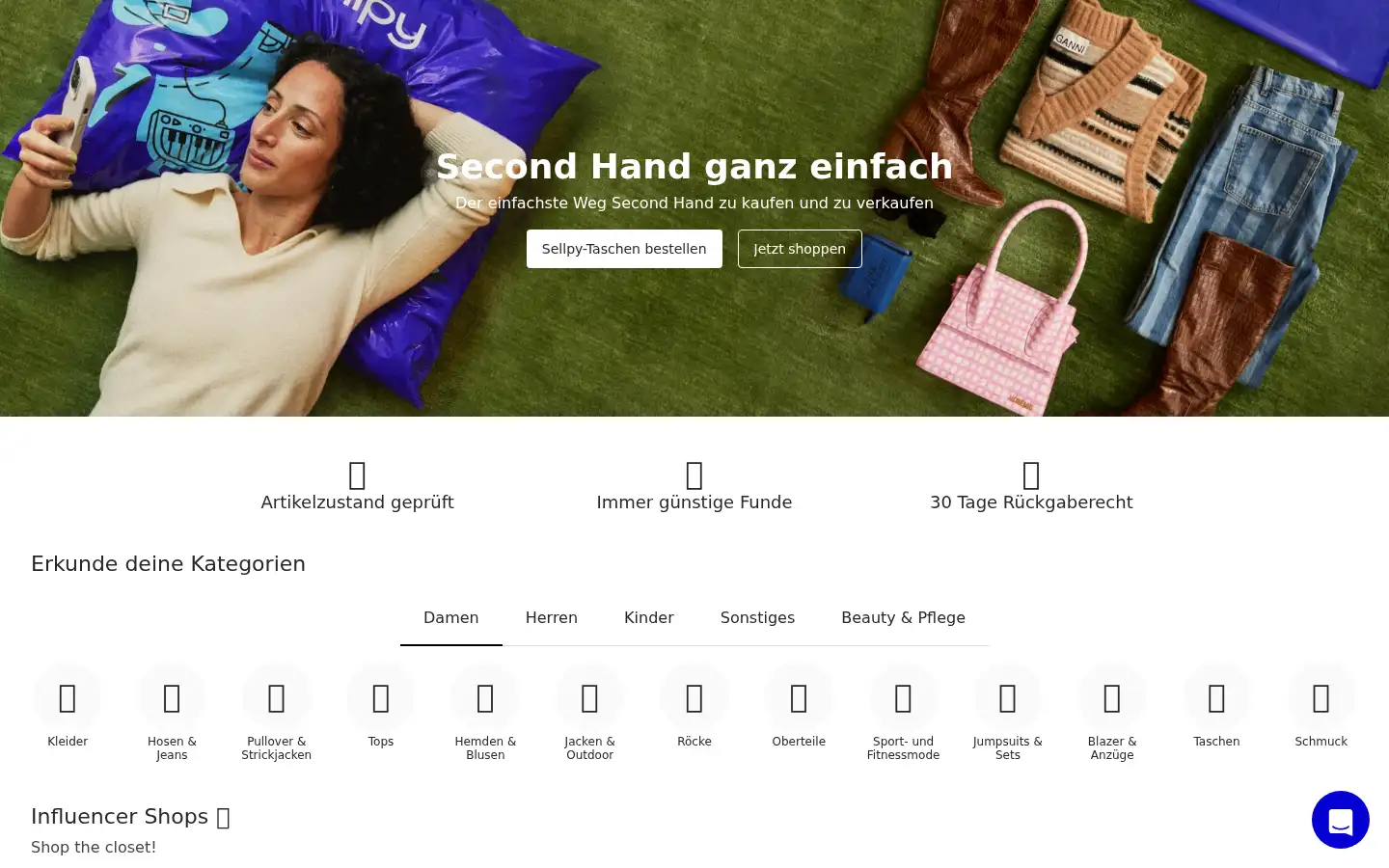 Screenshot of sellpy.de