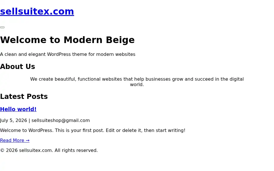 Screenshot of sellsuitex.com