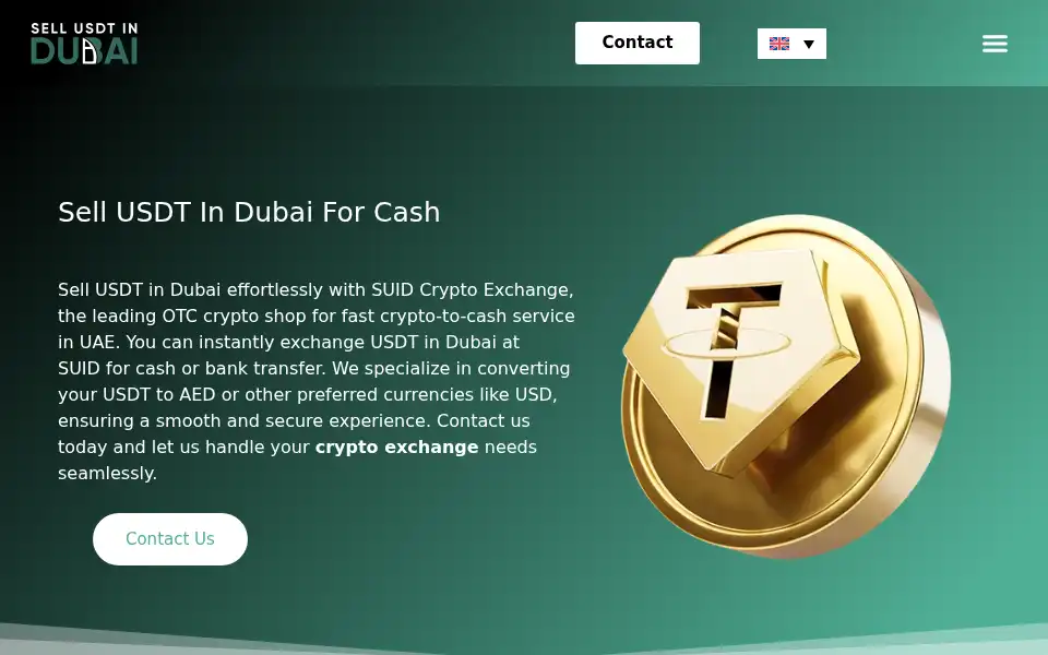 Screenshot of sellusdtindubai.com