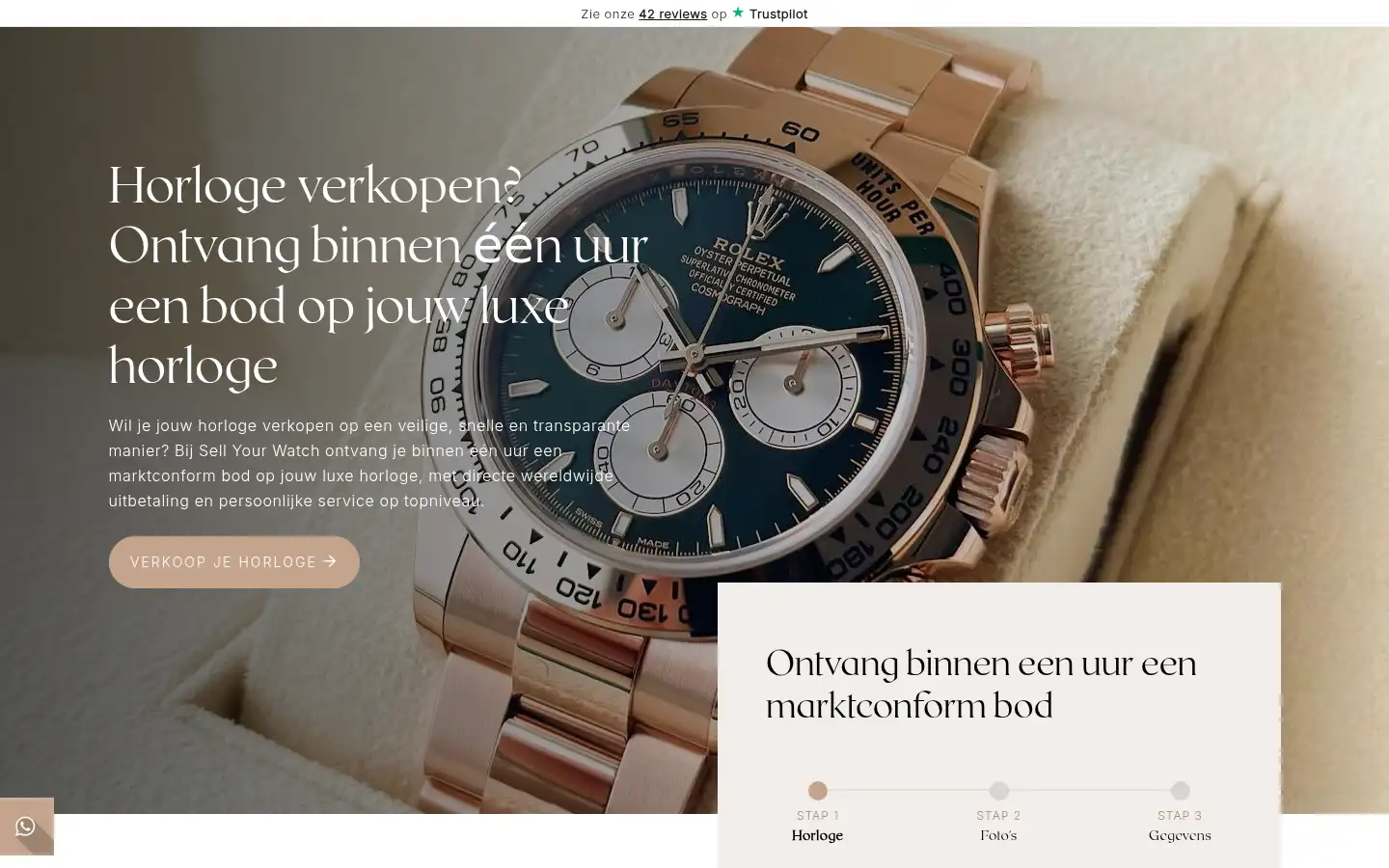 Screenshot of sellyourwatch.nl