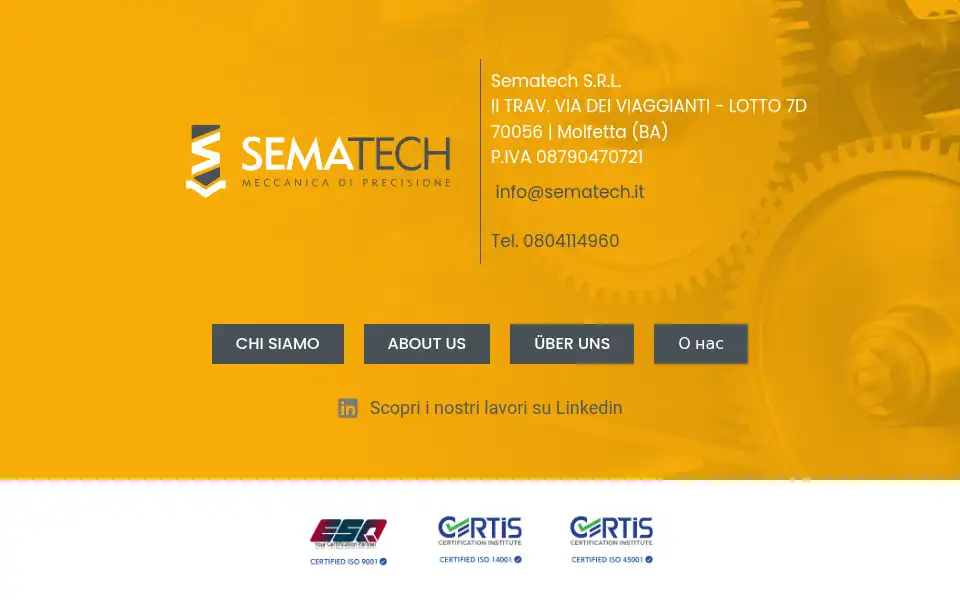 Screenshot of sematech.it