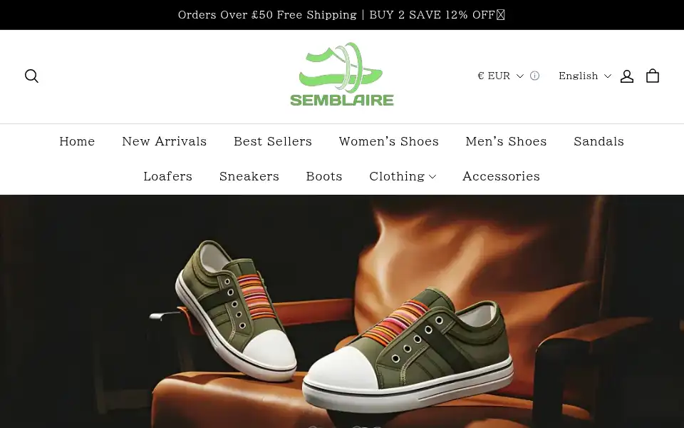 Screenshot of semblaire.com