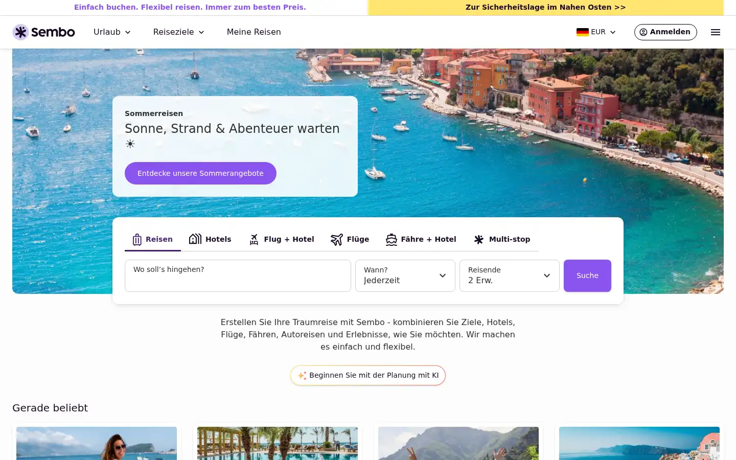 Screenshot of sembo.de