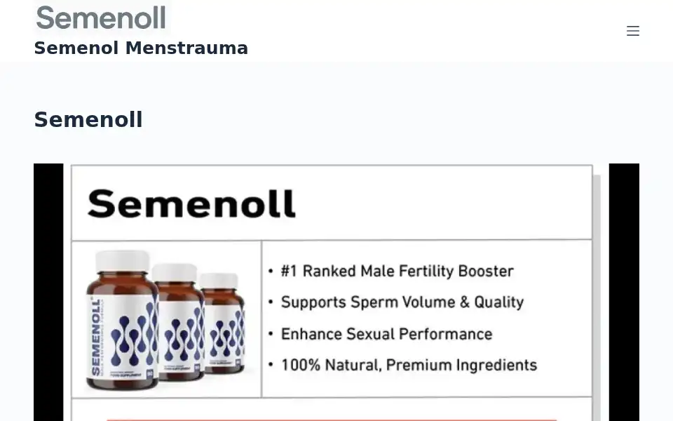 Screenshot of semenol.menstrauma.com