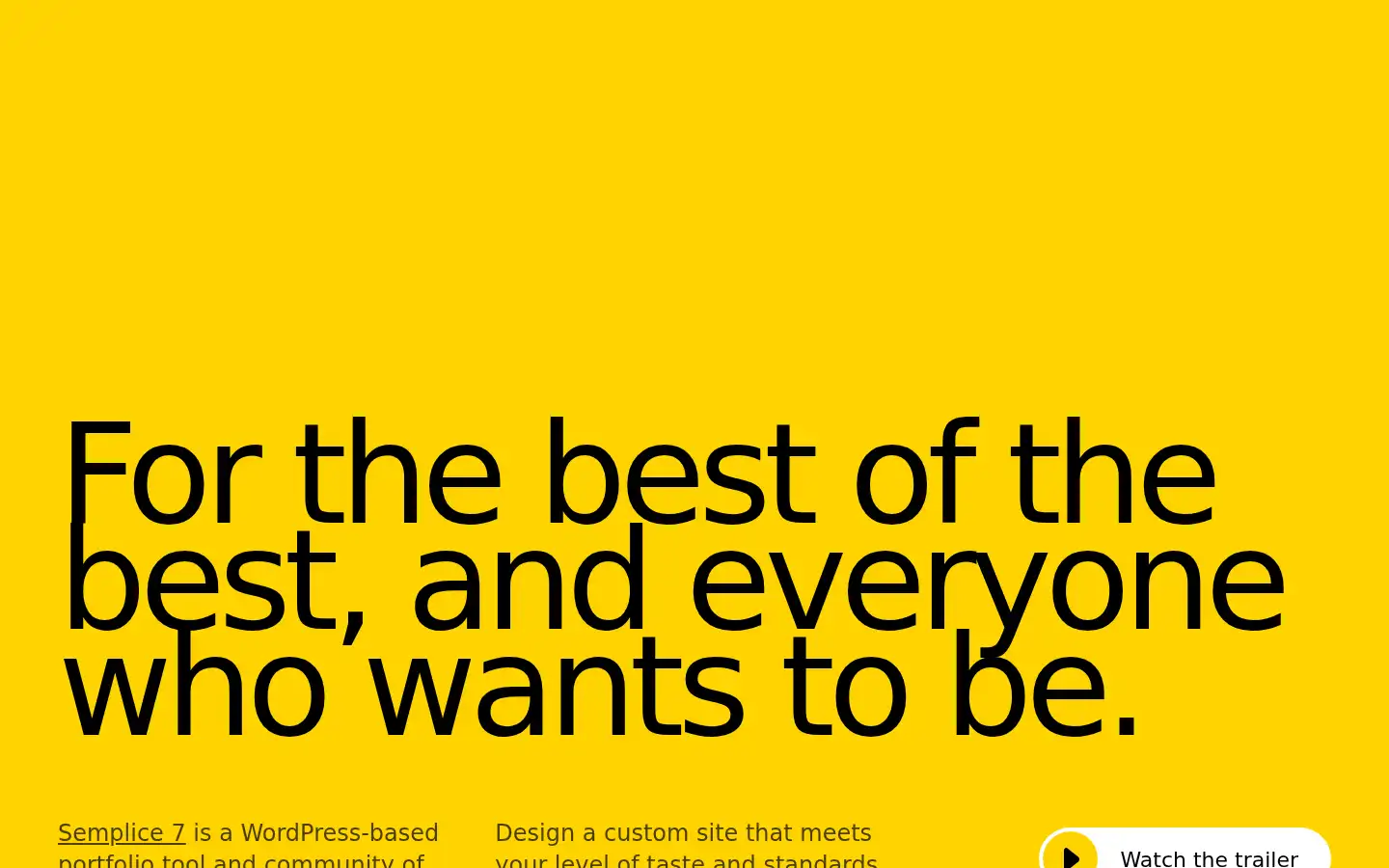 Screenshot of semplice.com