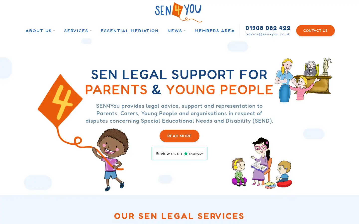 Screenshot of sen4you.co.uk
