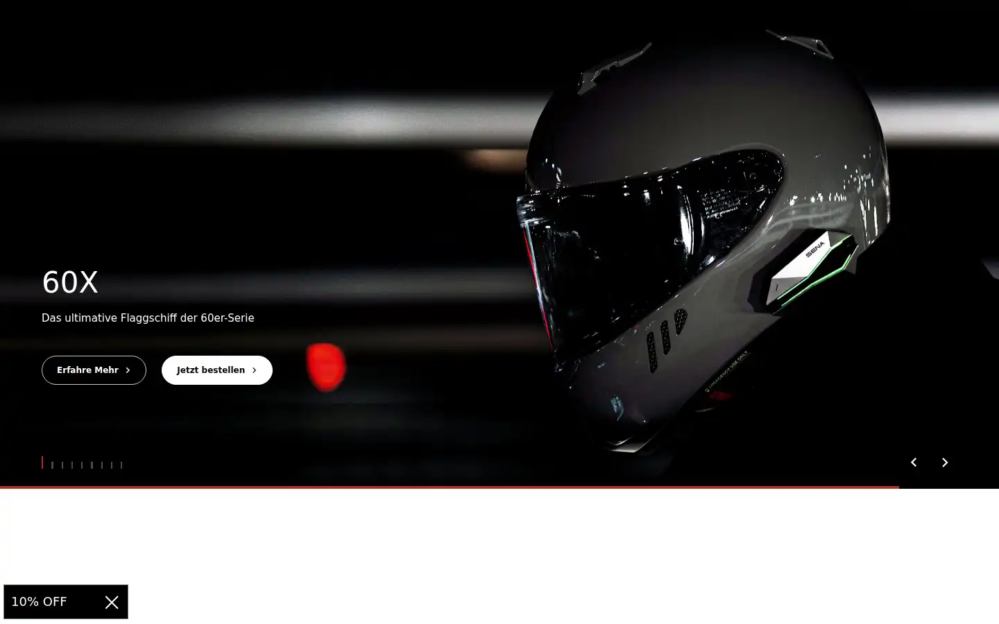 Screenshot of sena.com