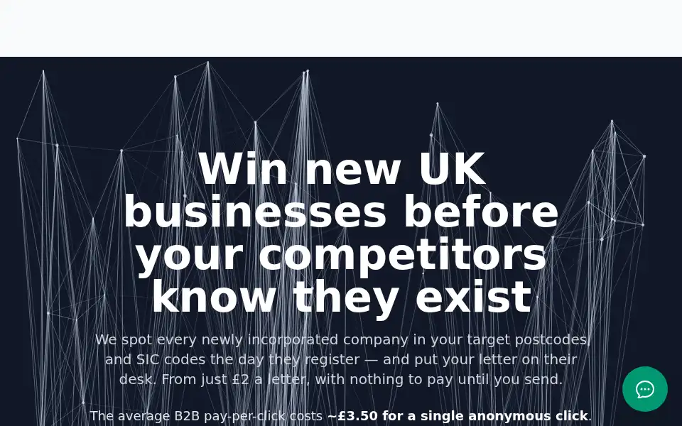 Screenshot of sendb2b.co.uk