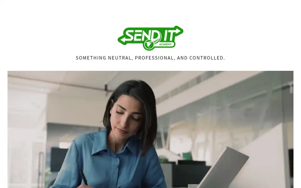 Screenshot of sendit.academy