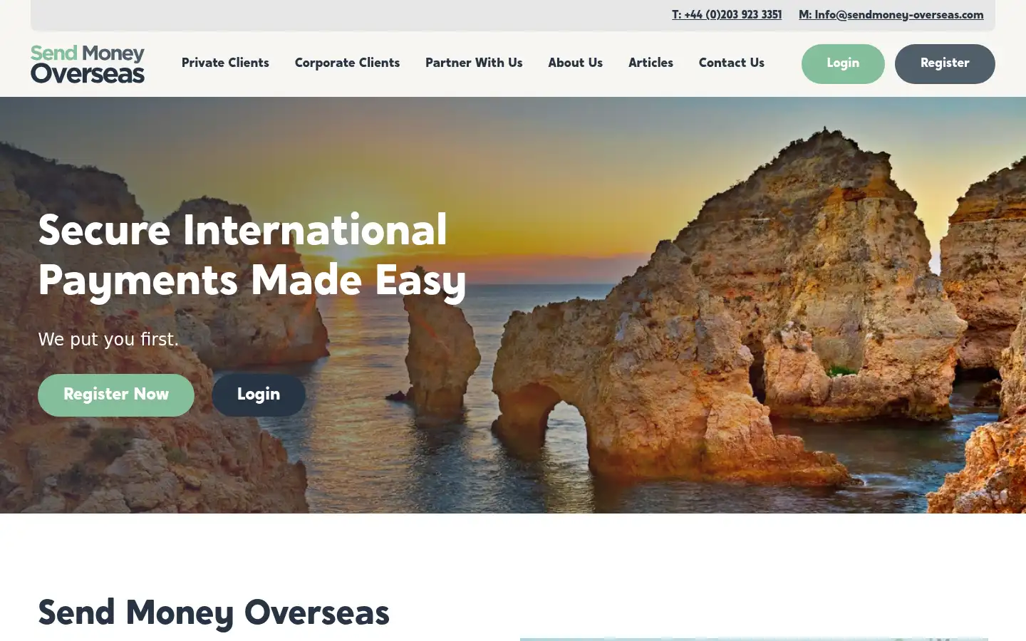 Screenshot of sendmoney-overseas.com