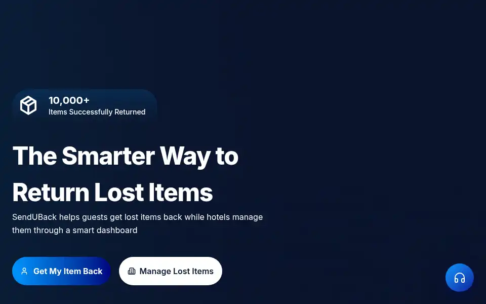 Screenshot of senduback.com