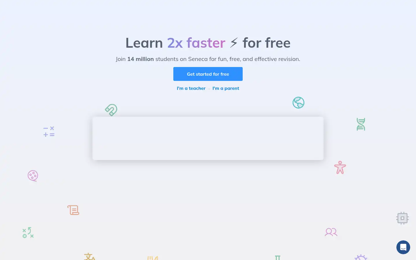 Screenshot of senecalearning.com